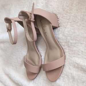 7.5 Harper Almond Ankle Strap Heels